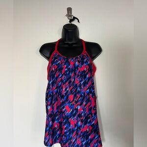 TYR Tankini Top With Built In Bra Women's Size L 10/12